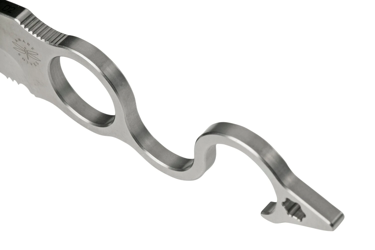 Amare Knives 6F Serration Sixth-Finger 202105 Droppoint, Couteau Fixe 6 Amare Knives 6F Serration Sixth-Finger 202105 Droppoint, Couteau Fixe – Image 4