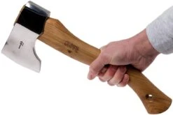 Autine Polished Hatchet, Hache Forgée à La Main, étui Marron -Nitecore Soldes Boutique AT POLISHEDHATCHET 06 autine at polishedhatchet 06