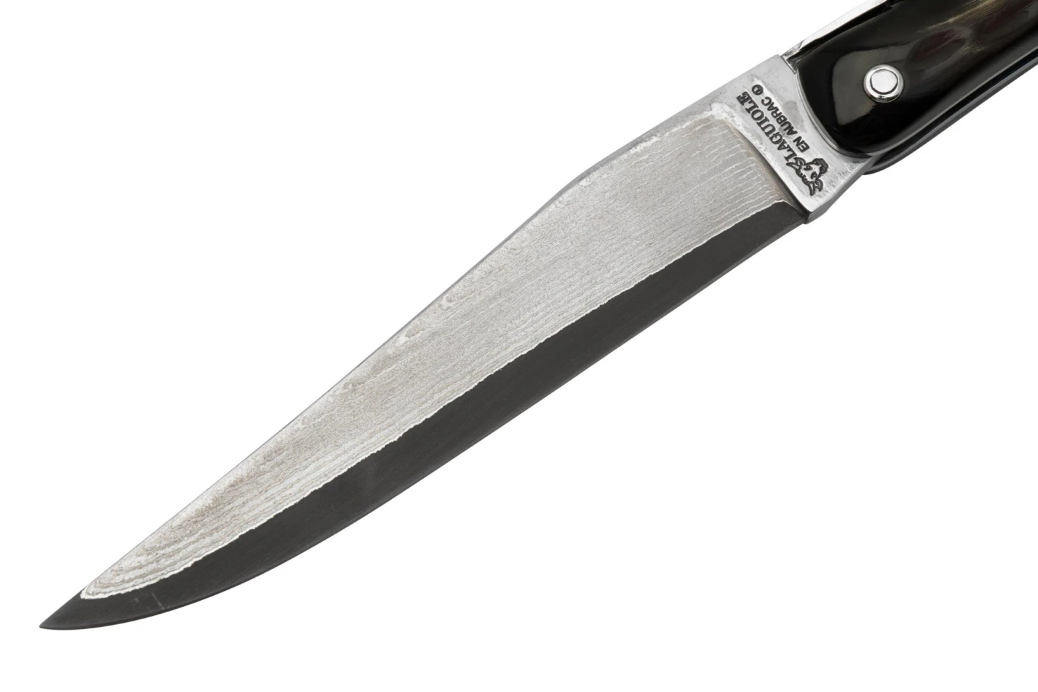 Laguiole En Aubrac 0512BULI-FQI1 Corne De Buffle, Damas Japonais, Couteau De Poche 5 Laguiole En Aubrac 0512BULI-FQI1 Corne De Buffle, Damas Japonais, Couteau De Poche – Image 3