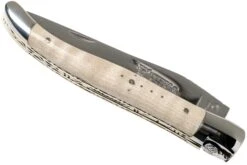 Laguiole En Aubrac 12cm Doubles Platines, érable Ondé Guilloché à La Main L0712EEN1/FSJ1 -Nitecore Soldes Boutique AULL0712EEN1 FSJ1 04 laguiole en aubrac