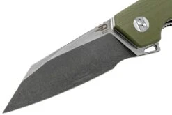 Bestech Barracuda BG15B-2 Black Stonewash Satin, Green G10, Couteau De Poche -Nitecore Soldes Boutique BHBG15B 2 03 bestech knives