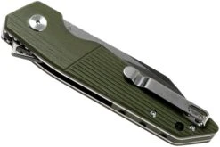 Bestech Barracuda BG15B-2 Black Stonewash Satin, Green G10, Couteau De Poche -Nitecore Soldes Boutique BHBG15B 2 04 bestech knives