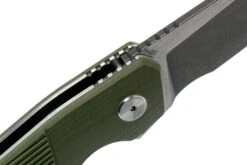 Bestech Barracuda BG15B-2 Black Stonewash Satin, Green G10, Couteau De Poche -Nitecore Soldes Boutique BHBG15B 2 06 bestech knives