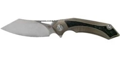 Bestech Kasta BT1909H Bronze Ti, Blue Carbonfiber, Stonewashed Couteau De Poche, Kombou Design