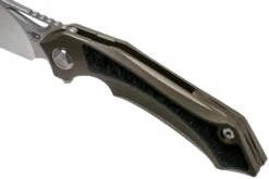 Bestech Kasta BT1909H Bronze Ti, Blue Carbonfiber, Stonewashed Couteau De Poche, Kombou Design -Nitecore Soldes Boutique BHBT1909H 07 bestech