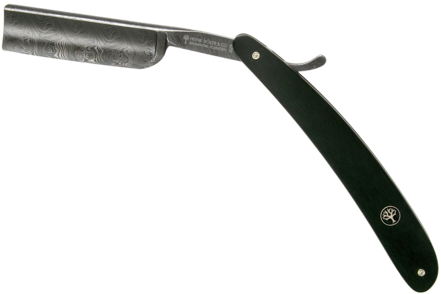 Böker Manufaktur Ebony Damascus Rasoir Coupe-chou 140609DAM 3 Böker Manufaktur Ebony Damascus Rasoir Coupe-chou 140609DAM