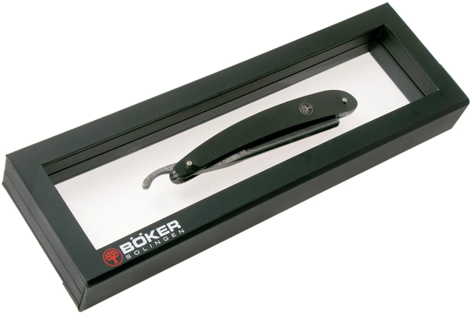 Böker Manufaktur Ebony Damascus Rasoir Coupe-chou 140609DAM 9 Böker Manufaktur Ebony Damascus Rasoir Coupe-chou 140609DAM – Image 7