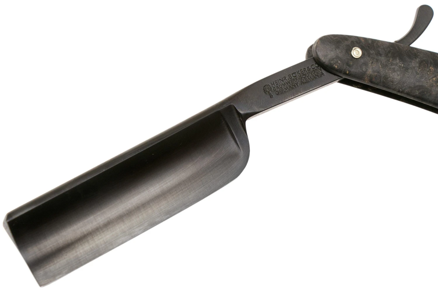 Böker Manufaktur Solingen Black Amboina 140919 Rasoir Coupe-choux 5 Böker Manufaktur Solingen Black Amboina 140919 Rasoir Coupe-choux – Image 3