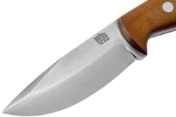 Bark River North Country EDC 2 CPM S45VN Natural Canvas Micarta Couteau Fixe -Nitecore Soldes Boutique BRK02 184NCM 03 bark river knives