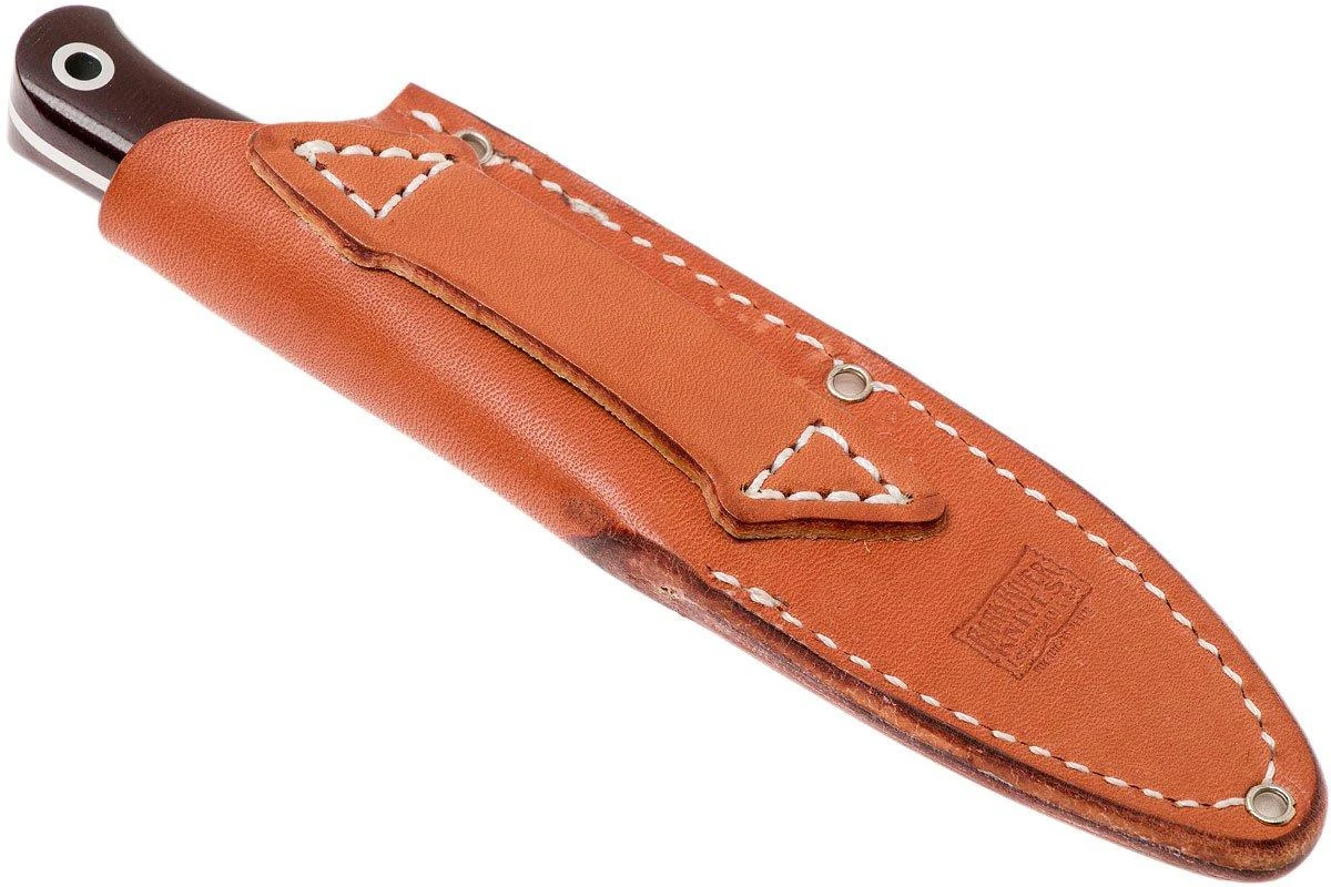 Bark River Ultra-Lite Bushcrafter CPM 3V, Burgundy Canvas Micarta 10 Bark River Ultra-Lite Bushcrafter CPM 3V, Burgundy Canvas Micarta – Image 8