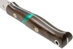 Bark River Ultra-Lite Bushcrafter CPM 3V Zericote, Jade Malachite Spacer, Black Liners, Mosaic Pins -Nitecore Soldes Boutique BRK06 023ZE JMS BL MP 04 barkriver