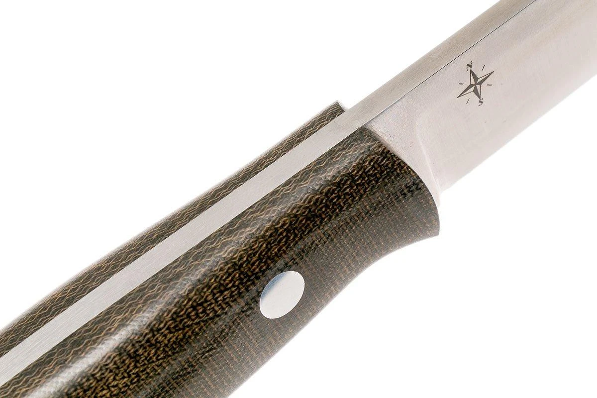 Bark River Aurora 3V, Green Canvas Micarta Couteau Bushcraft 7 Bark River Aurora 3V, Green Canvas Micarta Couteau Bushcraft – Image 5