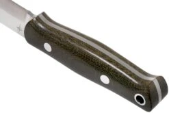 Bark River Bushcrafter II CPM 3V Green Canvas Micarta Couteau De Bushcraft -Nitecore Soldes Boutique BRK06 223GCM 04 bark river knives