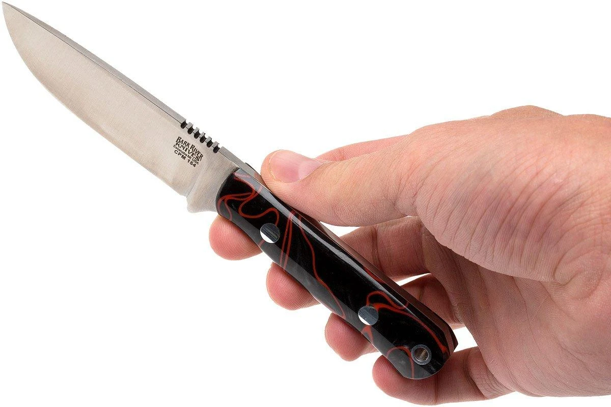 Bark River Bravo Necker II CPM 154CM, Lava Flow Kirinite, Black Sheath 8 Bark River Bravo Necker II CPM 154CM, Lava Flow Kirinite, Black Sheath – Image 6