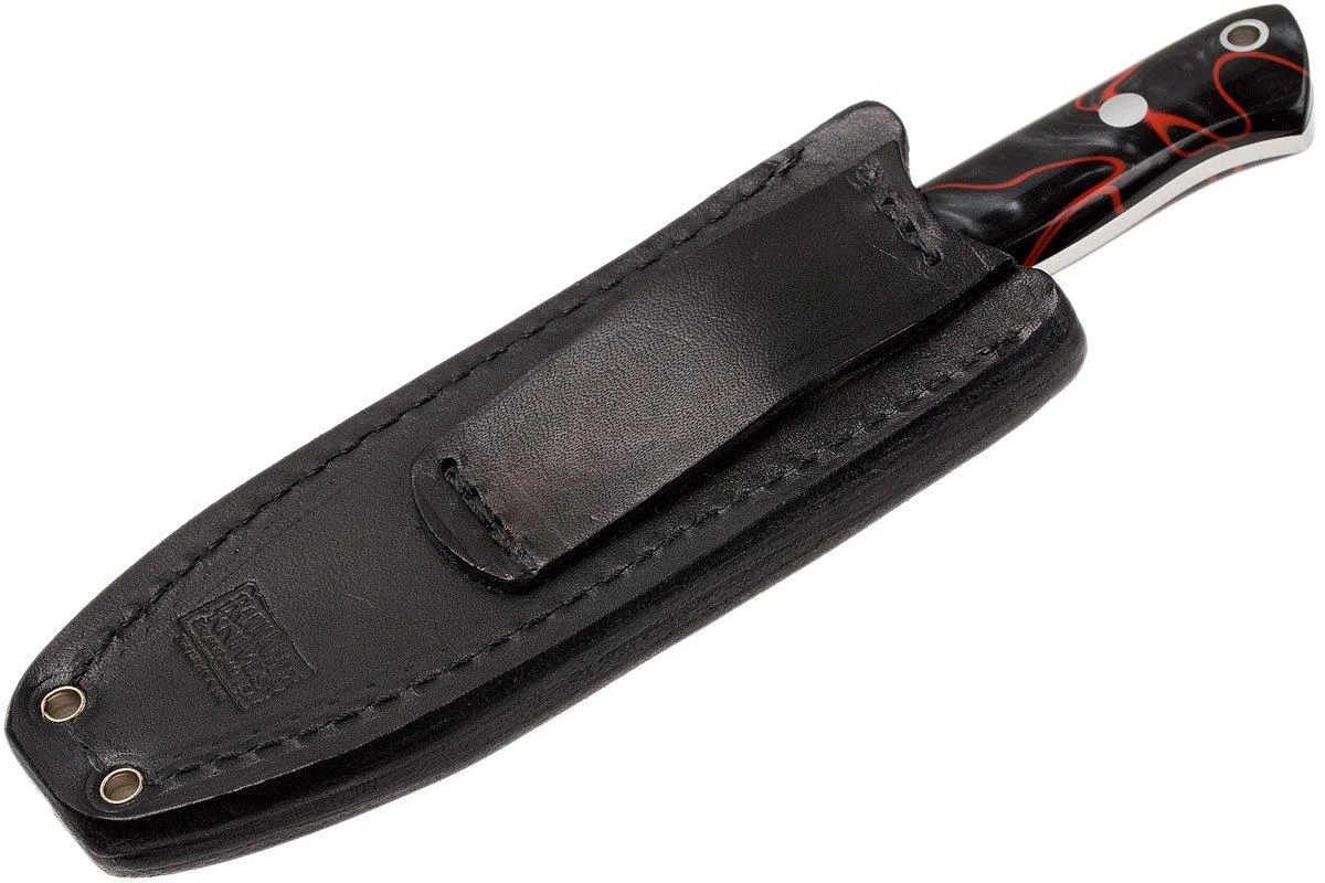 Bark River Bravo Necker II CPM 154CM, Lava Flow Kirinite, Black Sheath 10 Bark River Bravo Necker II CPM 154CM, Lava Flow Kirinite, Black Sheath – Image 8