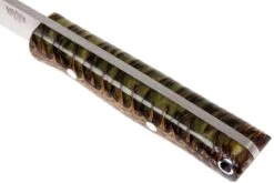 Bark River Bravo EDC A2 Rampless, Green Pinecone, Black Sheath -Nitecore Soldes Boutique BRK07 007GPC3 05 bark river brk07 007gpc3 05