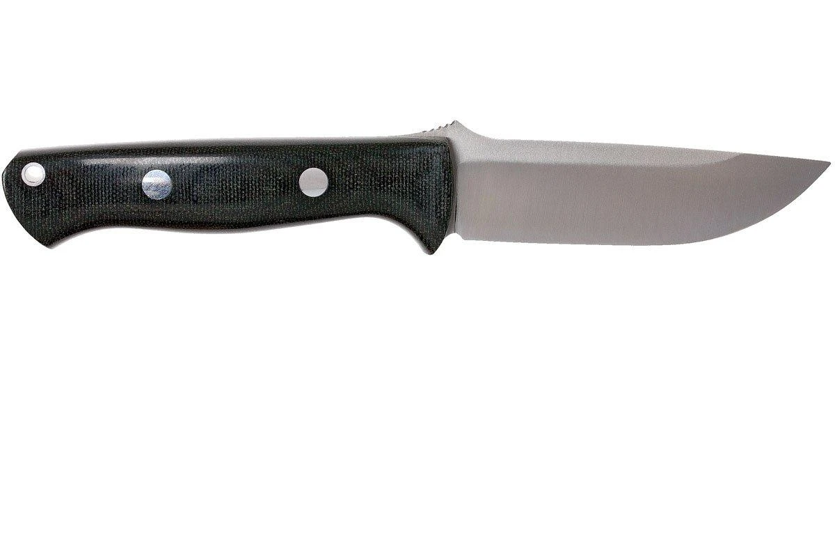 Bark River Bravo 1 A2, Black Canvas Micarta, Brown Sheath 4 Bark River Bravo 1 A2, Black Canvas Micarta, Brown Sheath – Image 2