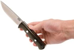 Bark River Bravo 1 LT Cru Wear, Green Canvas Micarta, Rampless -Nitecore Soldes Boutique BRK07 166GNC RS 06 bark river brk07 166gnc rs 06