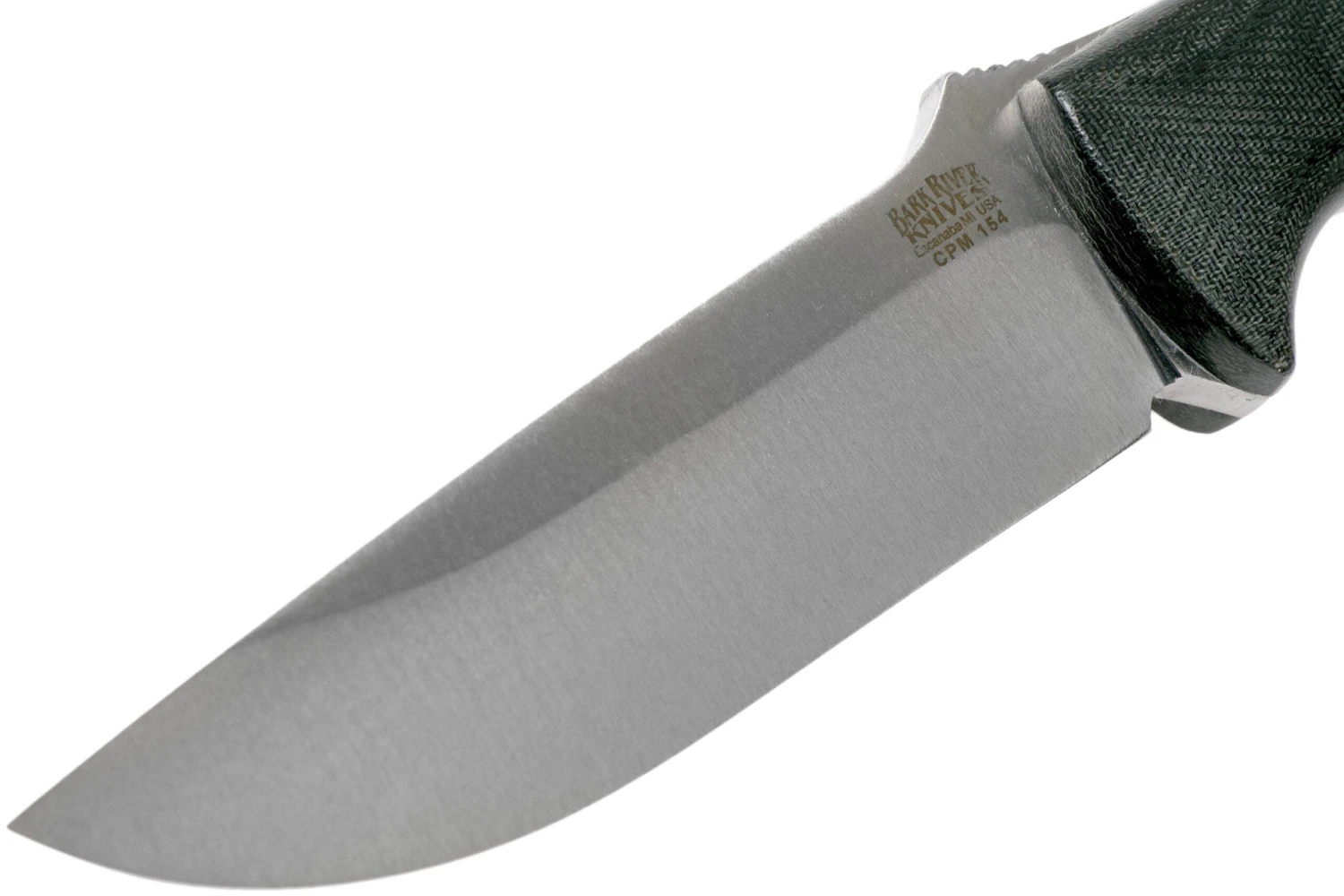 Bark River Bravo 1 CPM 154, Black Canvas Micarta 5 Bark River Bravo 1 CPM 154, Black Canvas Micarta – Image 3