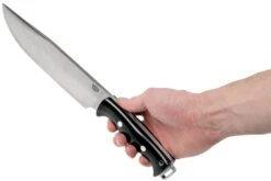 Bark River Bravo Crusader CPM 3V, Black Canvas Micarta -Nitecore Soldes Boutique BRK07 324BKC 06 bark river