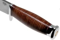 Bark River Teddy 2 A2 Stacked Leather Single Quillion Couteau Outdoor -Nitecore Soldes Boutique BRK08 214SLDQ 05 bark river knives