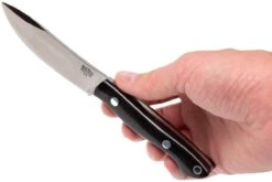 Bark River Mini Kalahari A2, Black Canvas Micarta, Brown Sheath -Nitecore Soldes Boutique BRK12 012BRKC 06 bark river brk12 012brkc 06