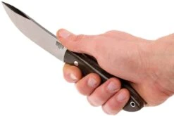 Bark River Kalahari Hunter A2, Green Canvas Micarta, Brown Sheath -Nitecore Soldes Boutique BRK12 112GNC 06 bark river brk12 112gnc 06