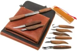 BeaverCraft Deluxe Large Wood Carving Tool Set S50X, Set à Sculpter Le Bois