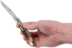 Case Trapper Amber Jigged Bone, 00163, 6254 CV Couteau De Poche -Nitecore Soldes Boutique CE163 09 case ce163 09