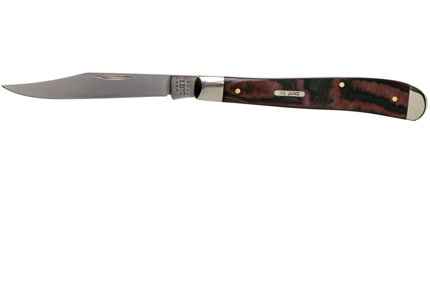 Case Slimline Trapper Smooth Black Red Micarta, 27857, 101048 SS Couteau De Poche 3 Case Slimline Trapper Smooth Black Red Micarta, 27857, 101048 SS Couteau De Poche