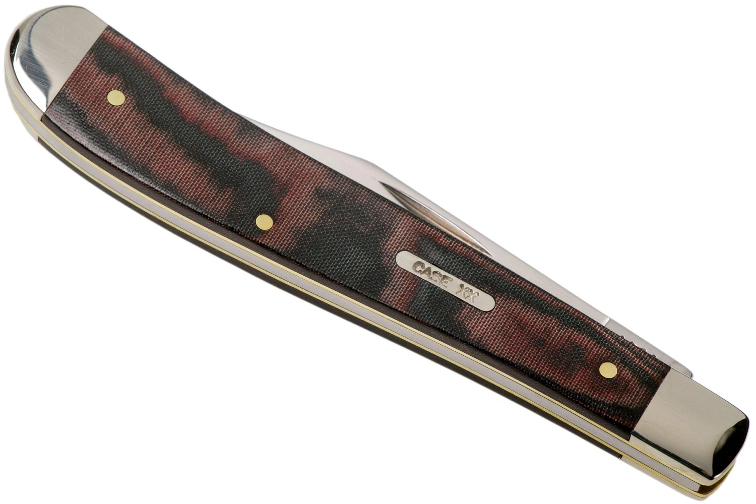 Case Slimline Trapper Smooth Black Red Micarta, 27857, 101048 SS Couteau De Poche 6 Case Slimline Trapper Smooth Black Red Micarta, 27857, 101048 SS Couteau De Poche – Image 4