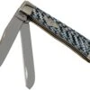 Case Medium Trapper White & Black Carbon Fiber-G10 Weave Smooth, 38920, 10254 SS Couteau De Poche