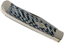 Case Medium Trapper White & Black Carbon Fiber-G10 Weave Smooth, 38920, 10254 SS Couteau De Poche -Nitecore Soldes Boutique CE38920 04 case