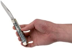 Case Medium Trapper White & Black Carbon Fiber-G10 Weave Smooth, 38920, 10254 SS Couteau De Poche -Nitecore Soldes Boutique CE38920 05 case