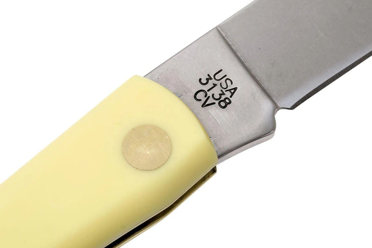 Case Sod Buster Yellow Synthetic, 00038, 3138 CV Couteau De Poche 7 Case Sod Buster Yellow Synthetic, 00038, 3138 CV Couteau De Poche – Image 5