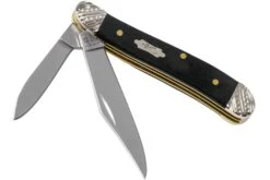 Case Peanut Ebony Wood, Worked Bolsters, 59674, 7220 SS Couteau De Poche