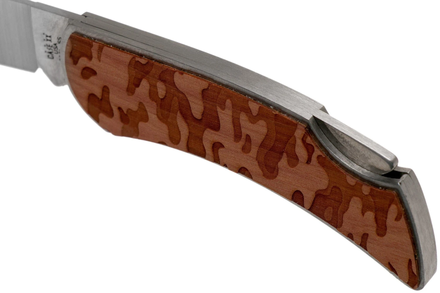 Case X Woodchuck Executive Lockback Brushed Stainless, Camo, 64323, M1300L SS Couteau De Poche 8 Case X Woodchuck Executive Lockback Brushed Stainless, Camo, 64323, M1300L SS Couteau De Poche – Image 6