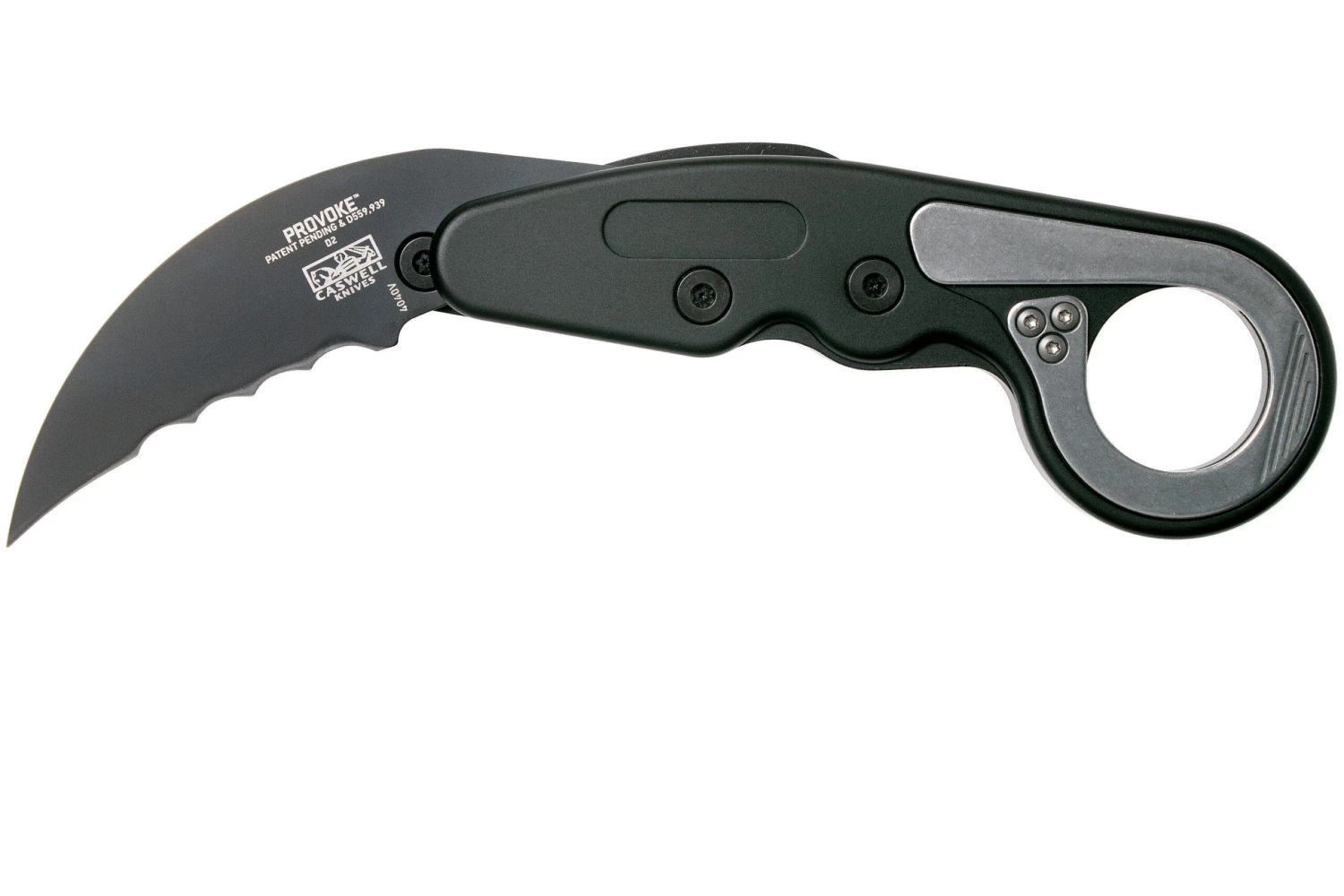 CRKT Provoke 4040V Serrated Kinematic Karambit Couteau De Poche, Joe Caswell Design 3 CRKT Provoke 4040V Serrated Kinematic Karambit Couteau De Poche, Joe Caswell Design
