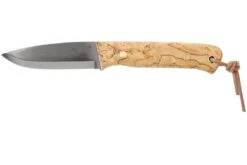 Casström Woodsman Knife Curly Birch, K720 Scandi Grind 10824 Avec Pierre à Feu
