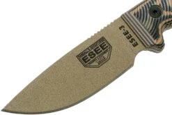 ESEE Model 3 Dark Earth Blade 3D Coyote-Black G10 Couteau De Survie 3PMDE-005 étui Noir + Clip De Poche -Nitecore Soldes Boutique EE 3PMDE 005 03 esee knives