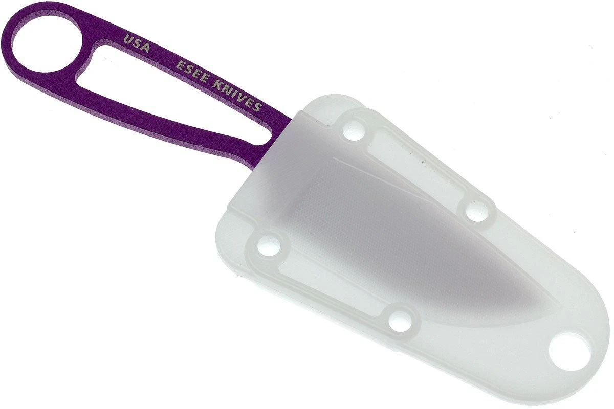 ESEE Izula Purple IZULA-PURP Couteau De Cou Avec étui Blanc + Clip Ceinture 4 ESEE Izula Purple IZULA-PURP Couteau De Cou Avec étui Blanc + Clip Ceinture – Image 2