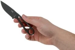 ESEE Izula Tactical Gunsmoke IZULA-TG-B Couteau De Cou Avec étui Noir, Plaquettes De Manche Et Clip Ceinture -Nitecore Soldes Boutique EE IZULA TG 03 esee knives