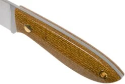 Brisa Bobtail 80 Mustard Micarta Handle, 12C27, étui En Cuir 9952 -Nitecore Soldes Boutique ENZ 9952 05 enzo knives