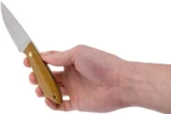 Brisa Bobtail 80 Mustard Micarta Handle, 12C27, étui En Cuir 9952 -Nitecore Soldes Boutique ENZ 9952 06 enzo knives