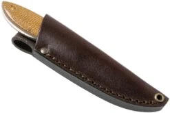 Brisa Bobtail 80 Mustard Micarta Handle, 12C27, étui En Cuir 9952 -Nitecore Soldes Boutique ENZ 9952 07 enzo knives
