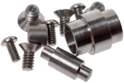 Flytanium Spyderco Para 3 Titanium Hardware Kit, Silver