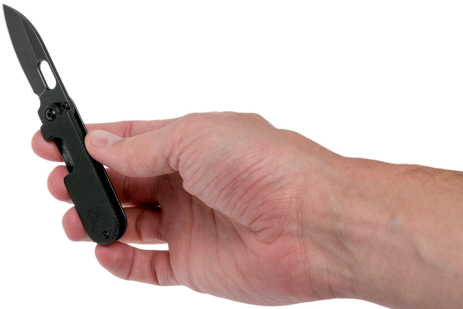 Fox Bean Gen 2 Full Black BF-719G10 Black Fox Couteau De Poche, Serge Panchenko Design 9 Fox Bean Gen 2 Full Black BF-719G10 Black Fox Couteau De Poche, Serge Panchenko Design – Image 7