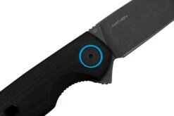 Black Fox Argus BF-760 Blackwashed D2 Manche En Black G10, Couteau De Poche -Nitecore Soldes Boutique FOBF 760 05 blackfox