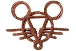 GiantMouse Copper GM Mouse Head Logo Bead