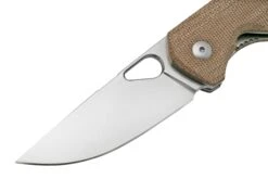 GiantMouse ACE Nimbus V2 Natural Canvas Micarta Couteau De Poche, Ansø En Voxnaes Design -Nitecore Soldes Boutique GMNIMBUS04 03 giantmouse